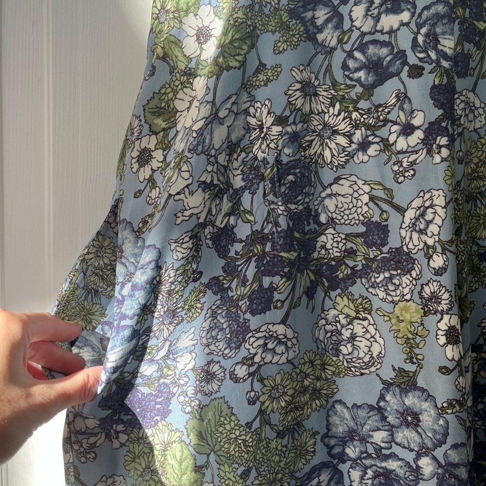 Gold Hawk Floral Silk Jumpsuit - Picture 10 of 13